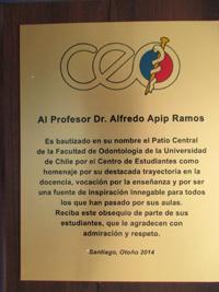Inaugurado Patio Profesor Alfredo Apip Ramos en FOUCH