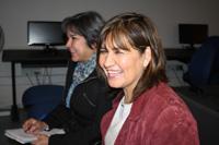 Dra. Irene Morales, Directora de Escuela de Graduados; y Prof. Nora Silva, Directora Escuela de Pregrado