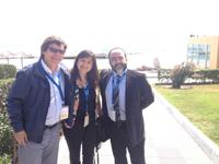 Dr. Rodolfo Miralles, Dra. Iris Espinoza y Dr. Juan Carlos Salinas, académicos FOUCh