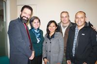 Delegación BUAP junto a académicos del Departamento de Odontología Conservadora