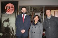 Delegacion BUAP junto al Prof. Marcelo Sánchez, historiador del Museo Nacional de Odontología