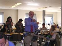 Dr. David Senn, durante las sesiones de Taller contempladas en el Programa de actividades.