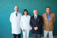 Dr. Fernando Schulz; Dra. María Angélica Torres; Dr. Fernando Romo y Dr. Walter Díaz