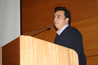Prof. Cristian Covarrubias, durante su Conferencia